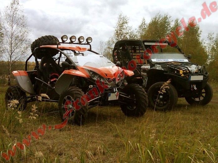 Test UTV Side By Side Buggy Fight Wolf vs CanAm Commander